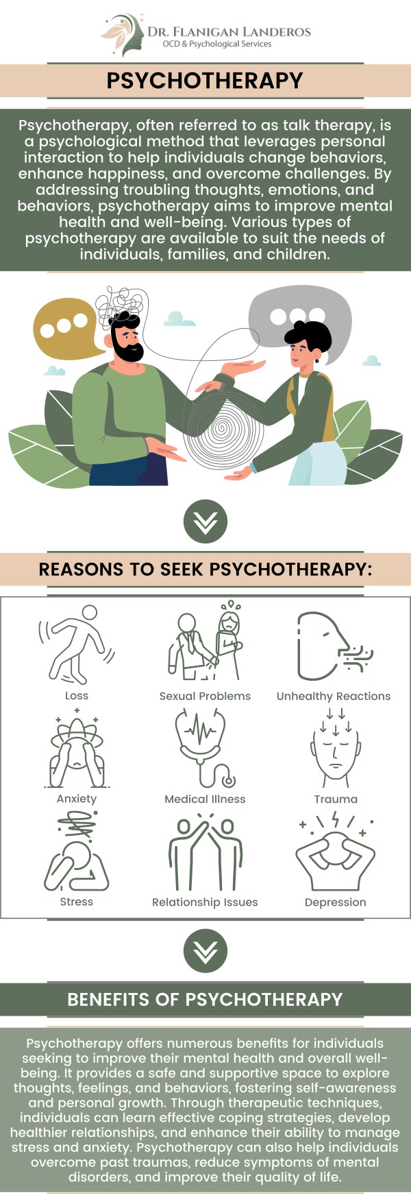 Individual psychotherapy provides a private space for clients to explore their thoughts, feelings, and behaviors. Dr. Flanigan Landeros offers tailored therapy to develop coping strategies and improve emotional regulation. Therapy fosters personal growth, enhances self-awareness, and supports long-term mental health. For more information, contact us or schedule an appointment online. We are conveniently located at 400 Continental Blvd FL 6, Suite A El Segundo, CA 90245. Individual psychotherapy provides a private space for clients to explore their thoughts, feelings, and behaviors. Dr. Flanigan Landeros offers tailored therapy to develop coping strategies and improve emotional regulation. Therapy fosters personal growth, enhances self-awareness, and supports long-term mental health. For more information, contact us or schedule an appointment online. We are conveniently located at 400 Continental Blvd FL 6, Suite A El Segundo, CA 90245.
